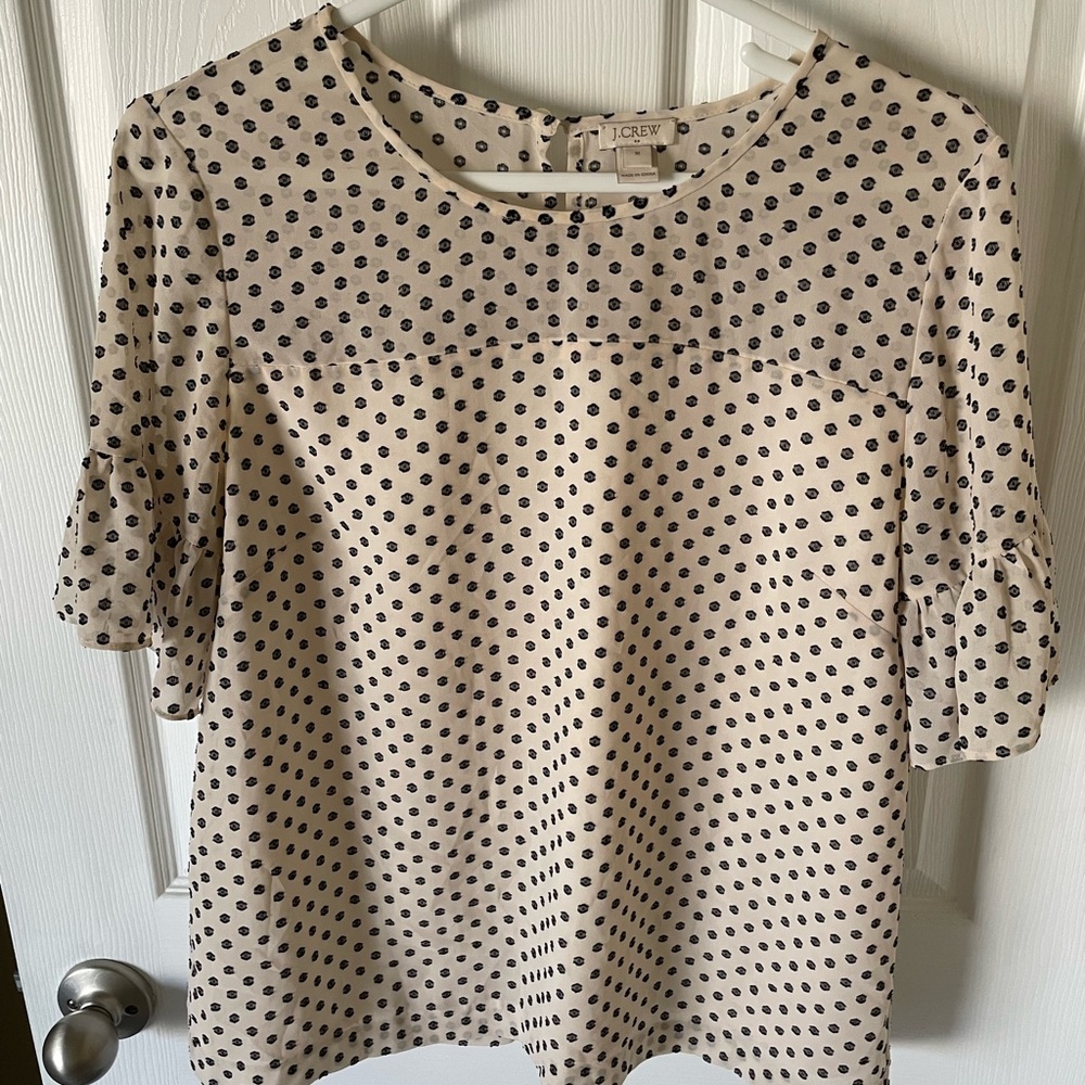 J Crew Short Sleeve Blouse